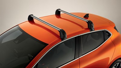 the bars at the top of a orange renault clio