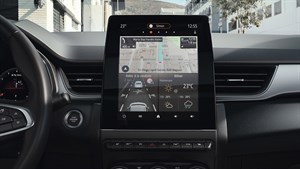 The media screen of the renault captur