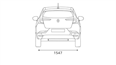 graphic image that shows renault captur dimensions